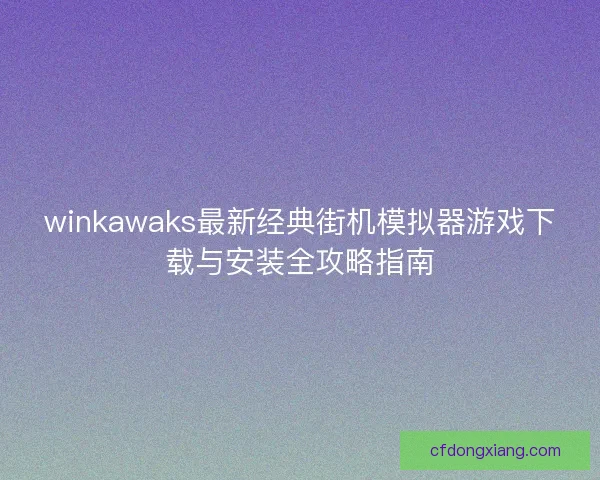 winkawaks最新经典街机模拟器游戏下载与安装全攻略指南